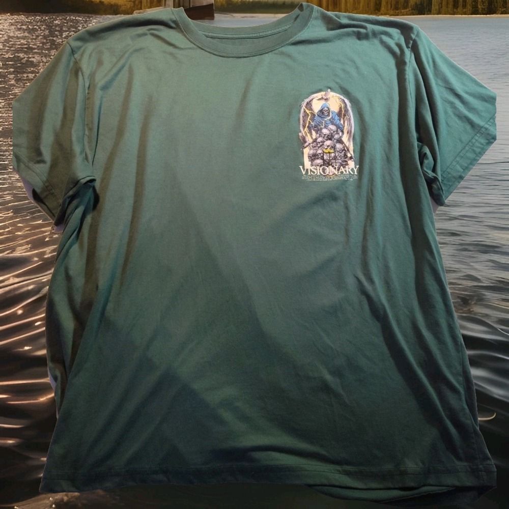 Young & Wild Green Tee Visionary T Shirt Size 3XL‎ 1468